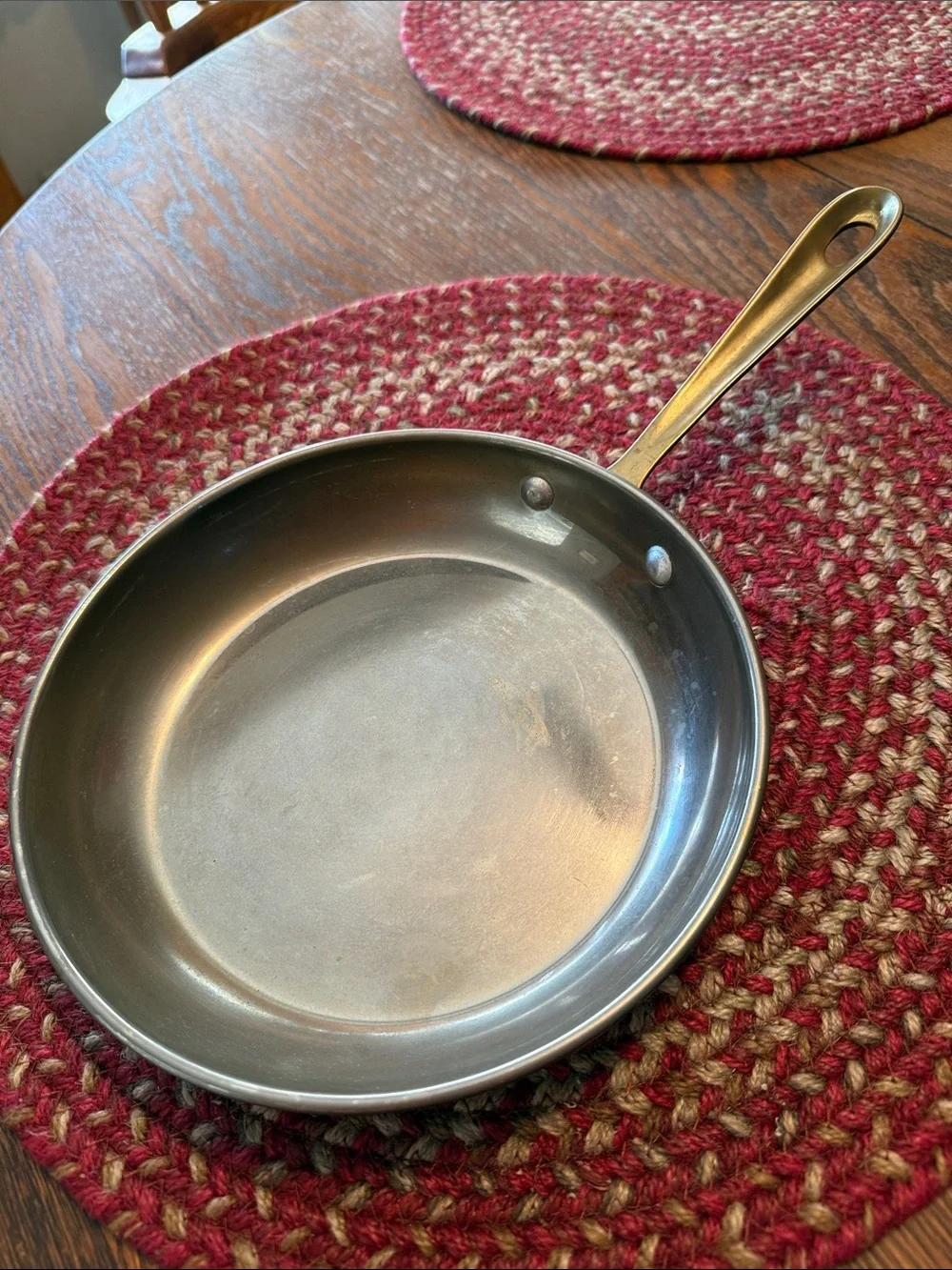 Stainless Steel Frying Pan - copper bottom